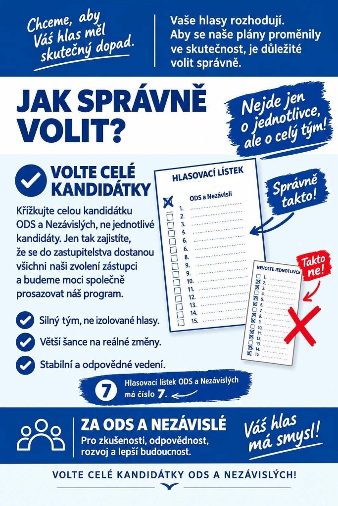 Letáček Jak správně volit?